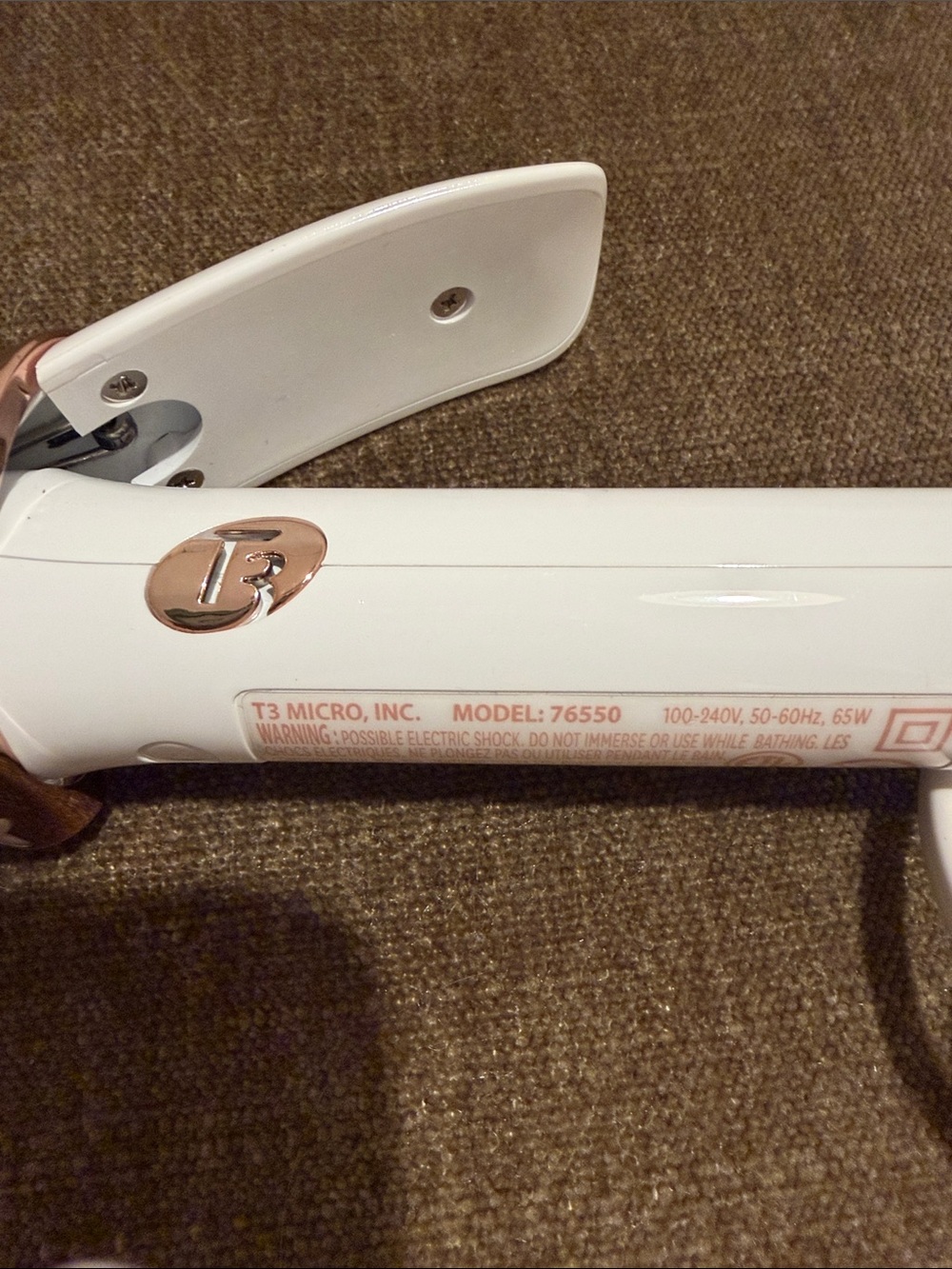 T3 micro ceramic barrel curling iron 1.25 inch - Picture 2 of 3